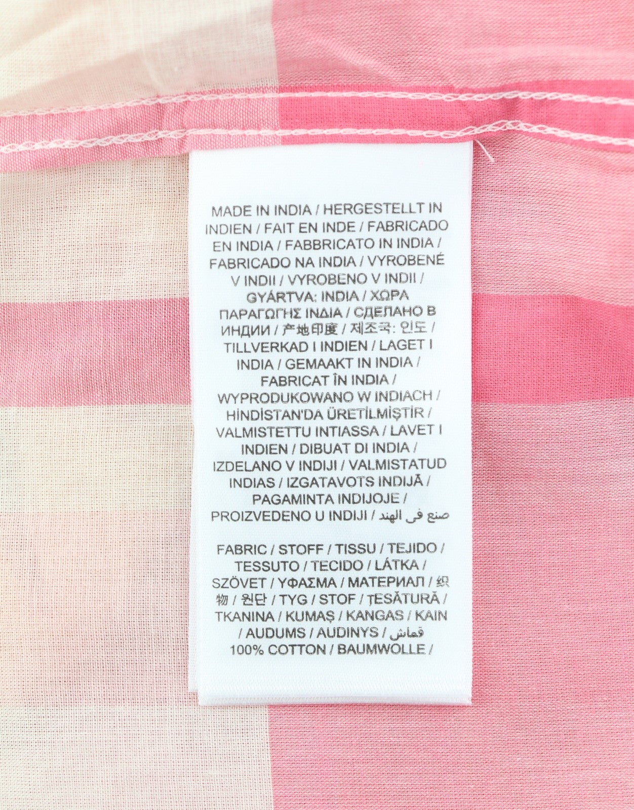 GANT Rel Wide Cuff Madras Women Shirt EU36 Preppy Pink Button-Up Oversized