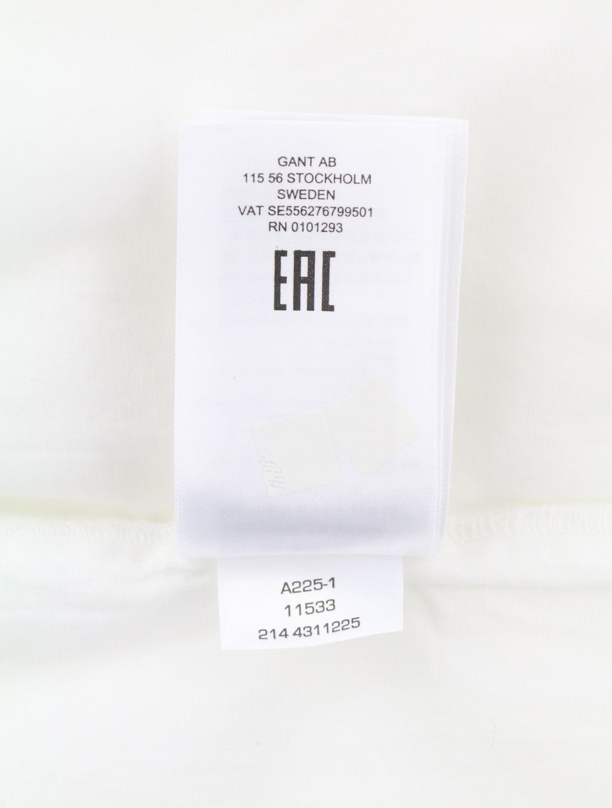 GANT Popover Wrinkle Women Blouse EU46 White Relaxed Fit Long Balloon Sleeves