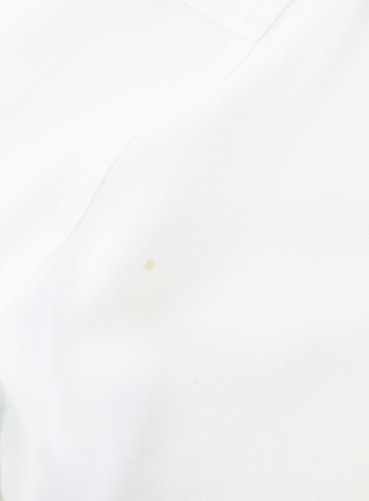 GANT Bib Women Blouse EU40 White Pleated V-Neck Side Tied Long Sleeve