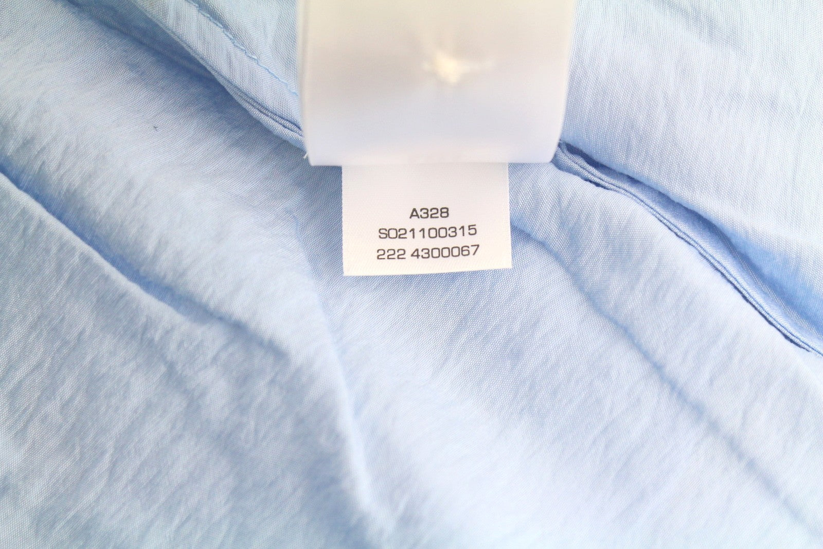 GANT SS Flounce Women Blouse EU38 Waterfall Blue Relaxed Fit Puff Sleeves