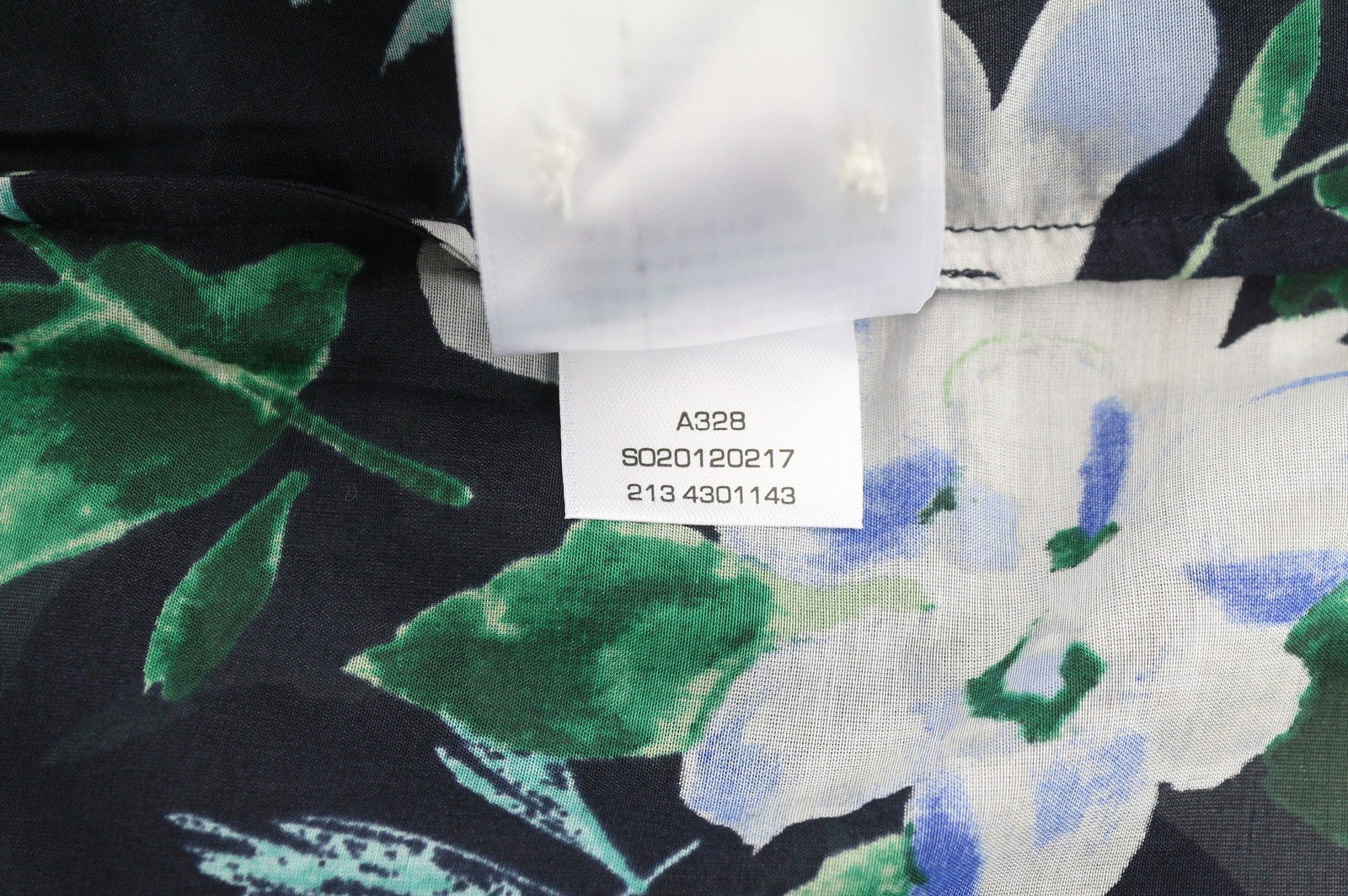 GANT Reg Rose Cot Silk Women Shirt EU38 Evening Blue Transparent Button-Up