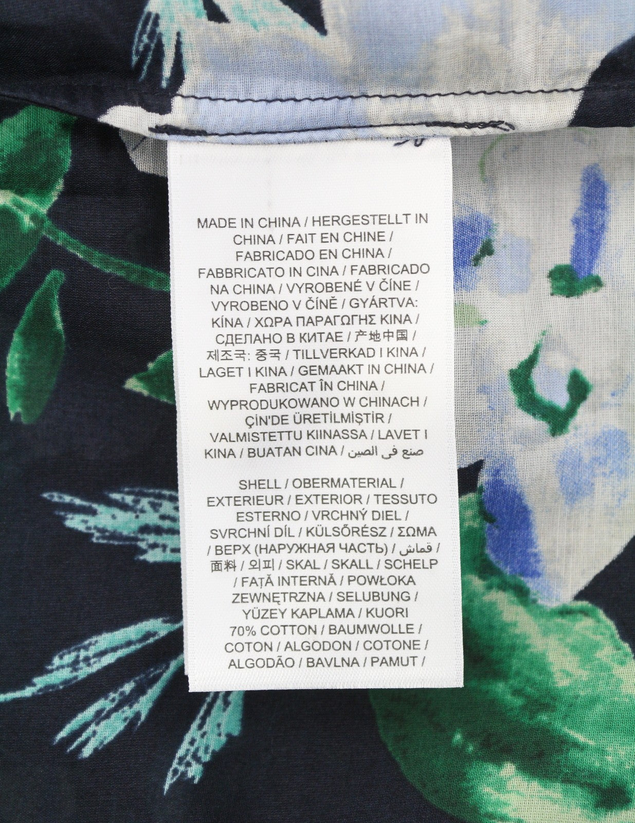 GANT Reg Rose Cot Silk Women Shirt EU38 Evening Blue Transparent Button-Up