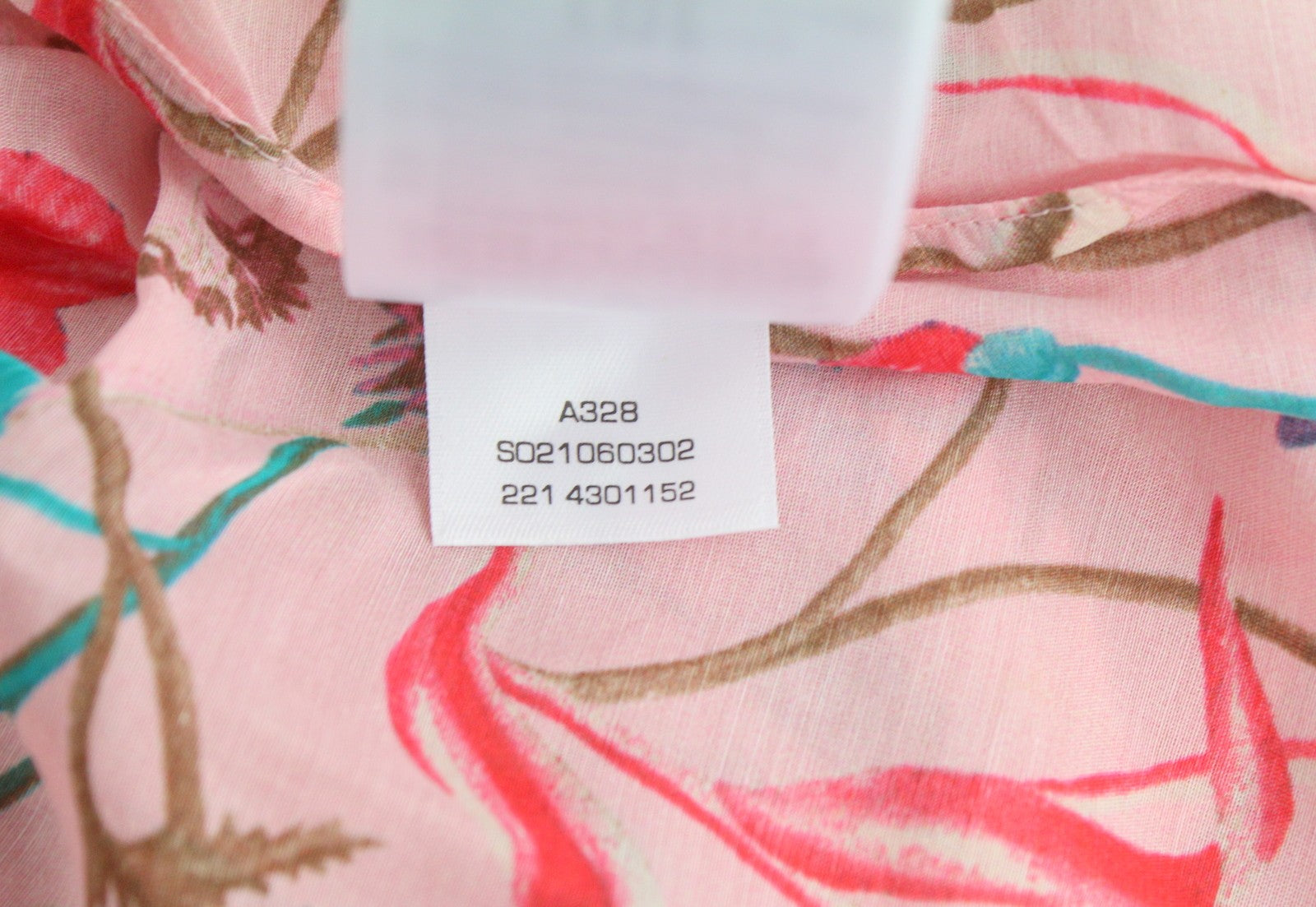 GANT Wild Floral Flounce Women Blouse EU36 Preppy Pink 3/4 Balloon Sleeves