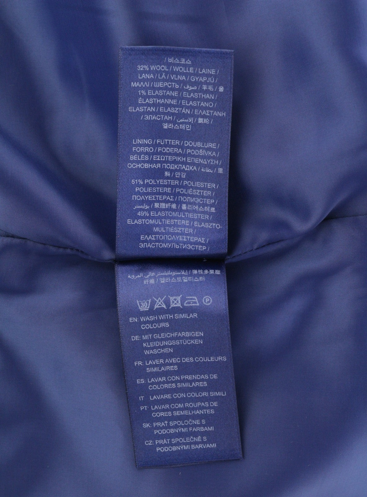 GANT Checked Flare Women's Skirt EU34 Blue Plaid Wool Knee