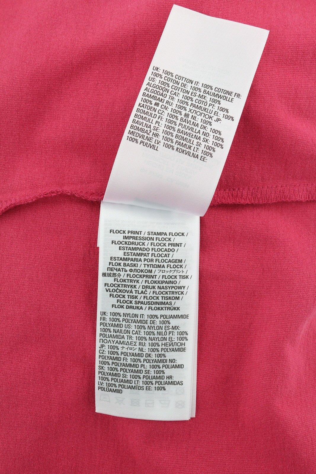 DIESEL T-Rust Men's T-Shirt L Pink Crew Collar Logo Stretch Tricot