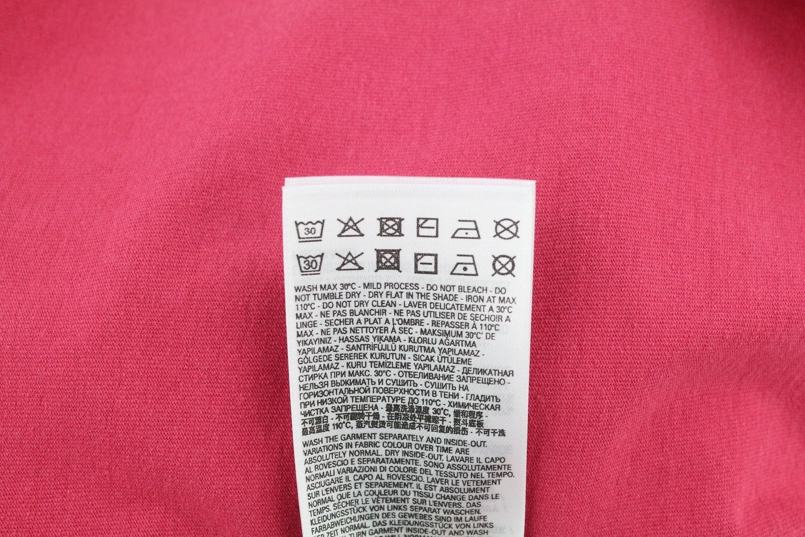 DIESEL T-Rust Men's T-Shirt L Pink Crew Collar Logo Stretch Tricot