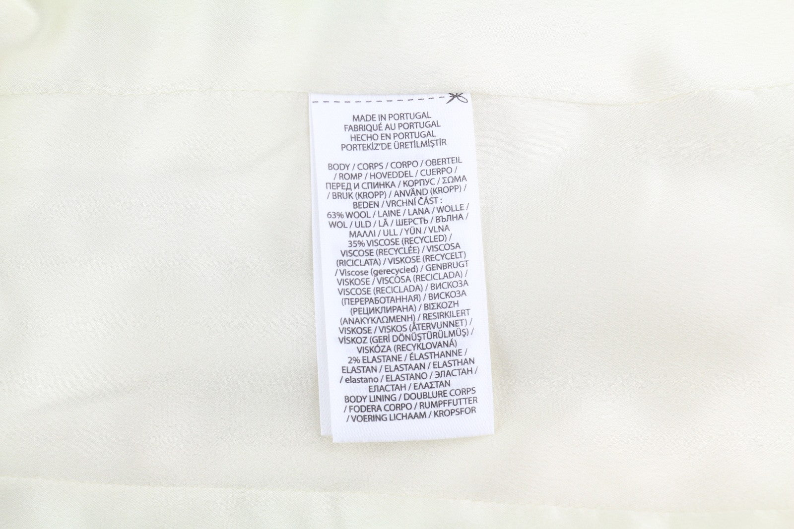 POLO RALPH LAUREN Women's Blazer S White Wool Blend Cropped RRP963