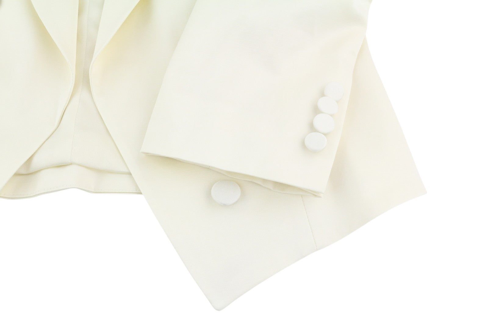 POLO RALPH LAUREN Women's Blazer S White Wool Blend Cropped RRP963