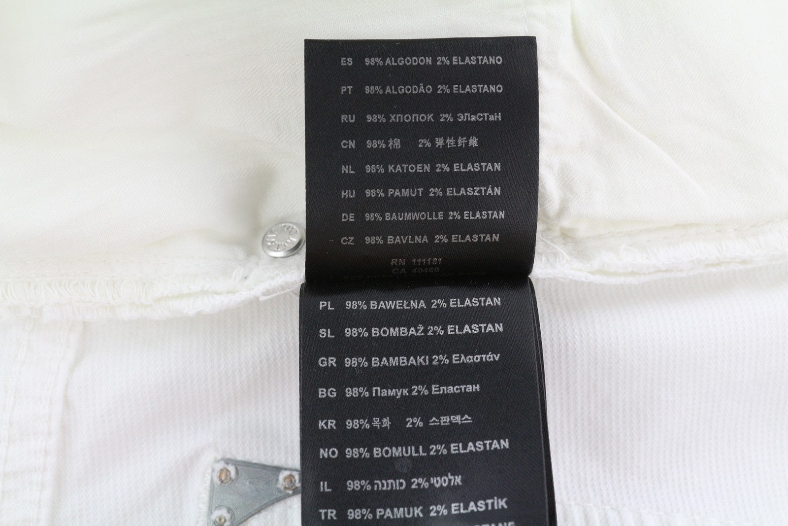 ANTONY MORATO Sepp Men's Trousers W36 White Carrot Fit Zipper