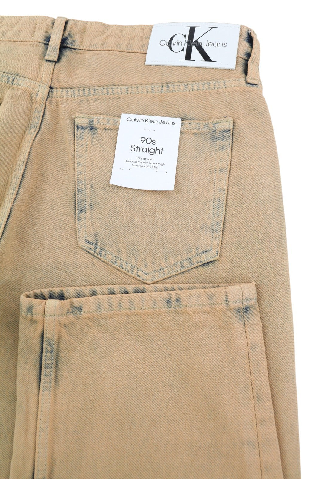 CALVIN KLEIN 90s Straight Men's Jeans W31 Brown Faded RRP119