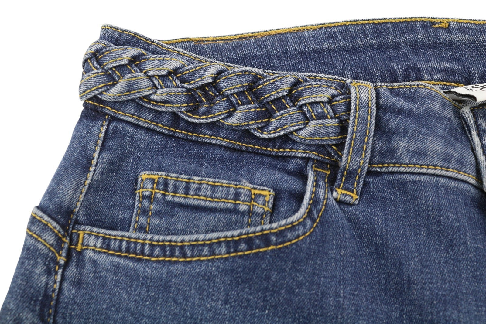 LIU JO Braid Women's Jeans W28 Blue Denim Bootcut Zip Fly Pockets