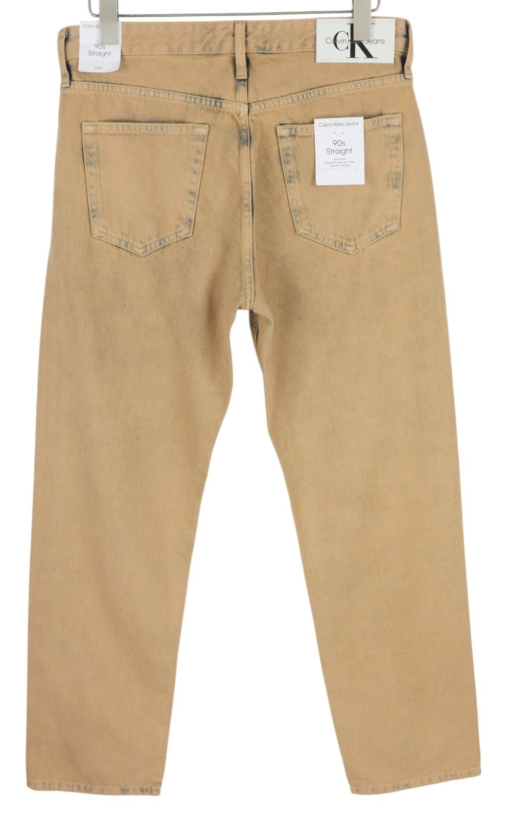 CALVIN KLEIN 90s Straight Men's Jeans W30 Brown Faded RRP119