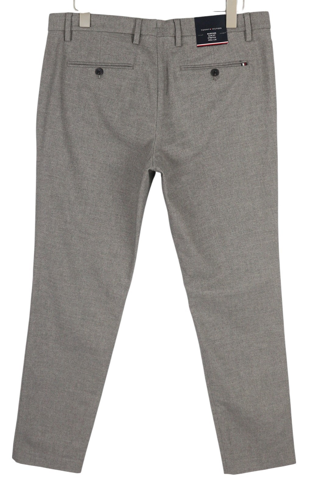 TOMMY HILFIGER Bleecker Stretch Men's Trousers W36/L32 Grey RRP119