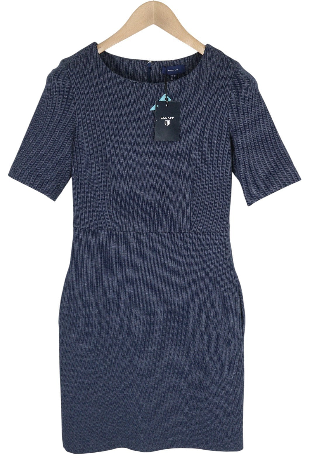Fischgrät-Jerseykleid