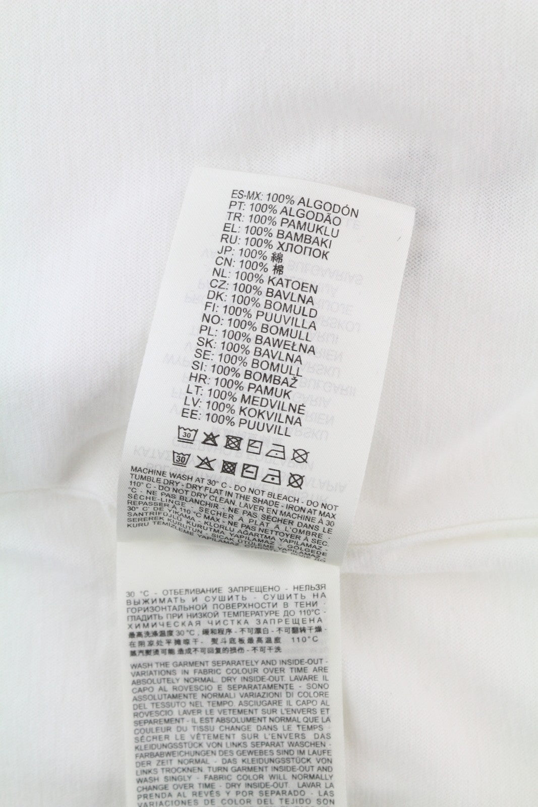 DIESEL T-Jubind-LS-Slits Men's T-Shirt 2XL White Long Sleeve Tricot