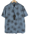 Blue Cotton Button-Up