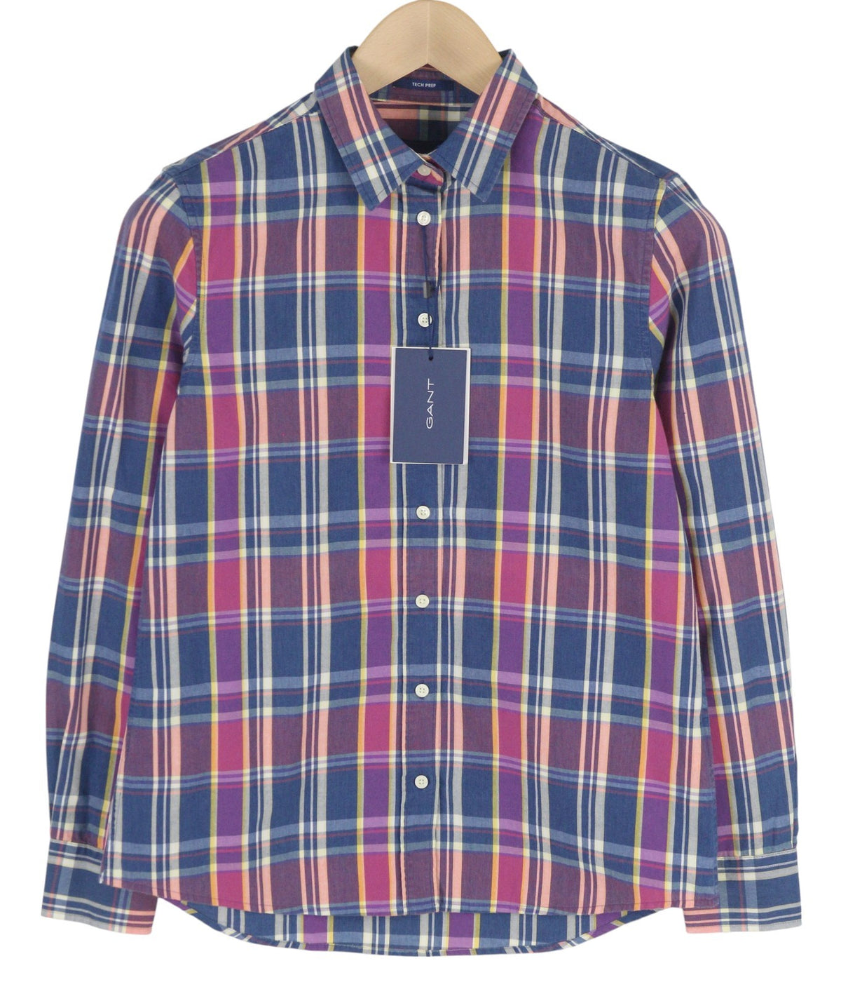 Button-Up TP Indigo Checked Broadcloth