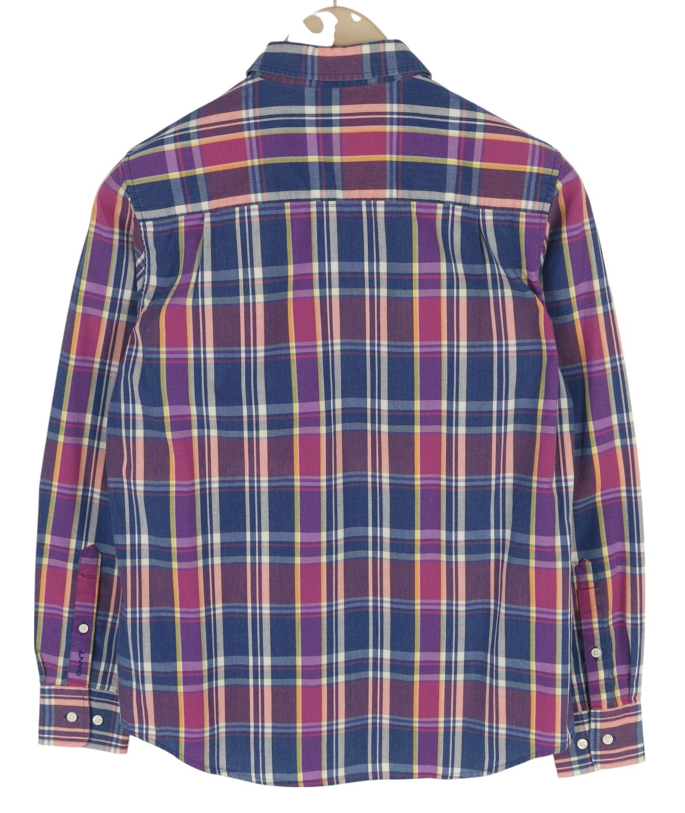 GANT TP Indigo Checked Broadcloth Women's Shirt EU34 Colourful Casual