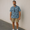 Blue Cotton Button-Up