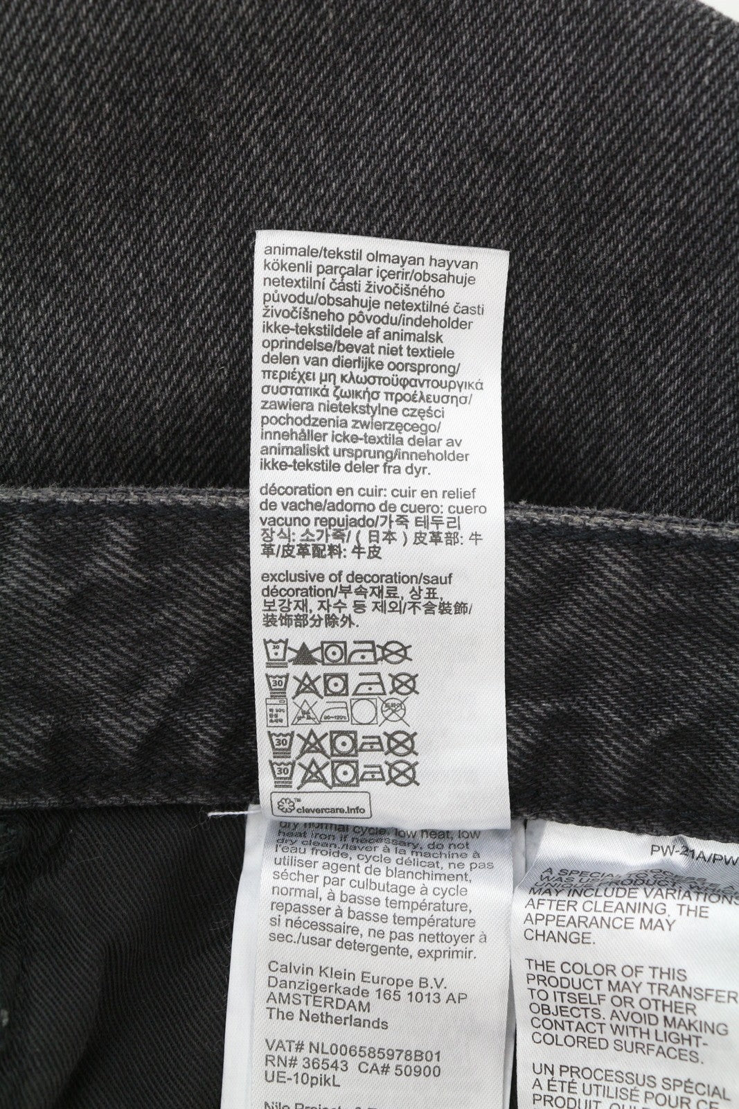 CALVIN KLEIN 90s Straight Men's Jeans W32 Black Denim RRP119