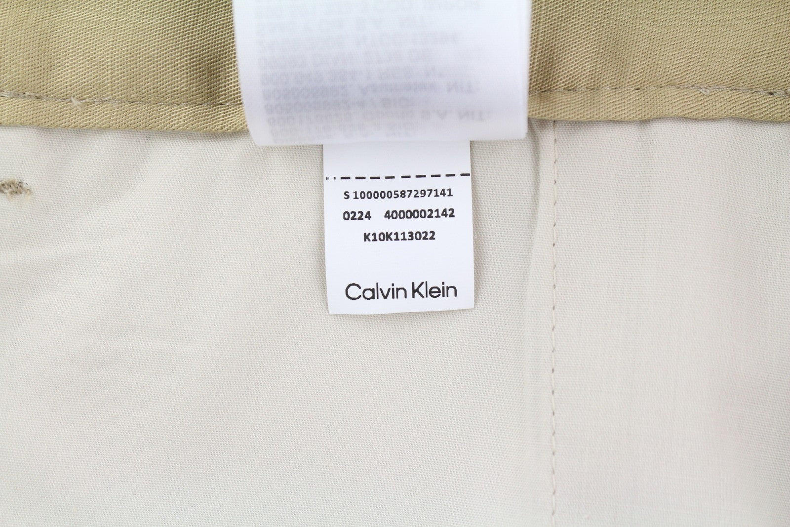 CALVIN KLEIN Piece Dyed Tencel Men's Trousers W34/L32 Brown