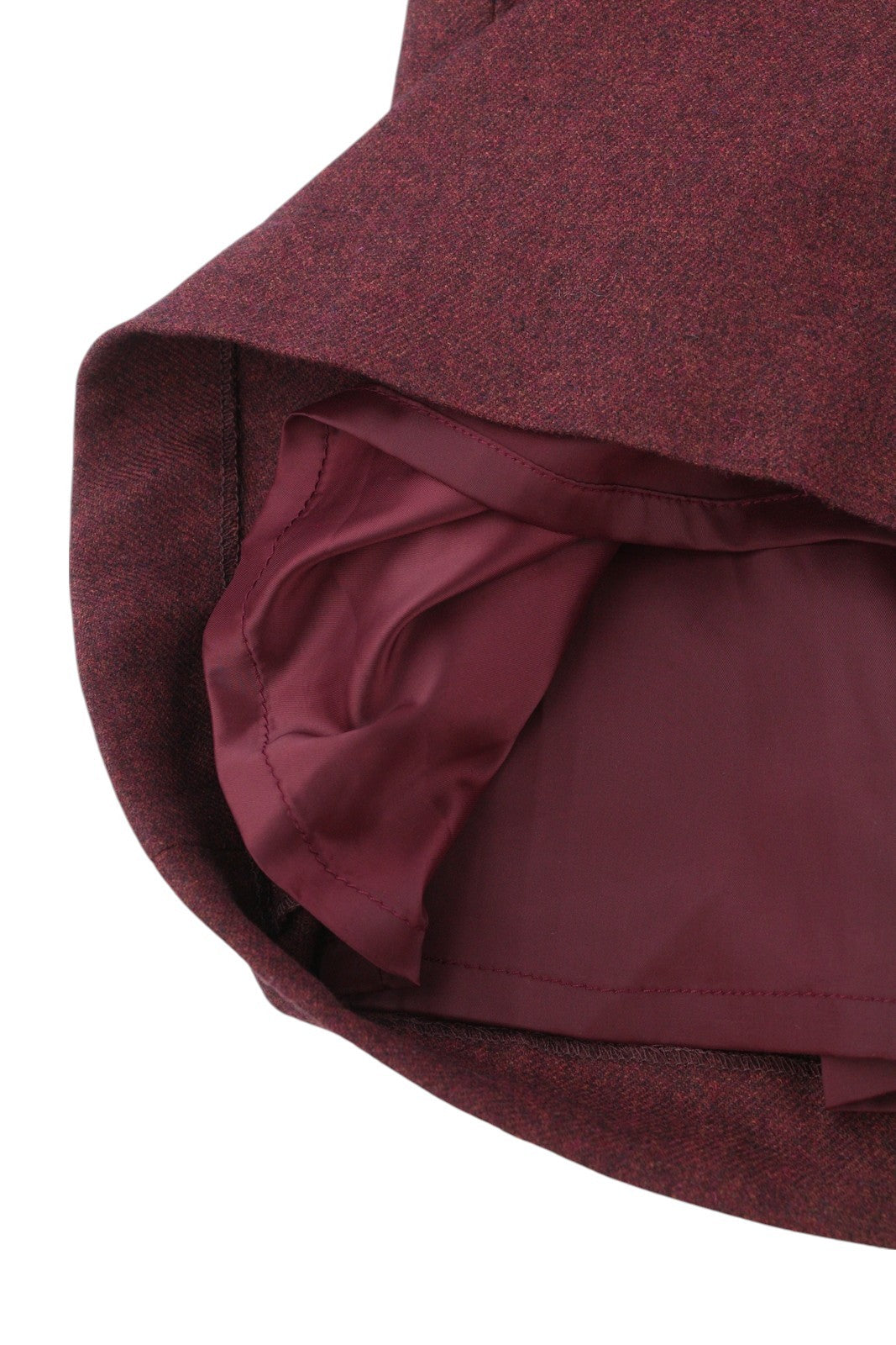 GANT Washable Str Wool A-Line Women's Dress EU36 Burgundy 3/4 Sleeve