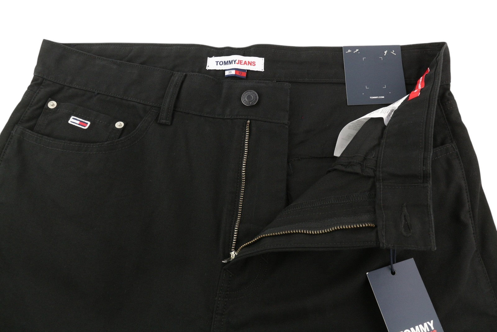 TOMMY HILFIGER Skater Carpenter Men's Trousers W33/L32 Black RRP139