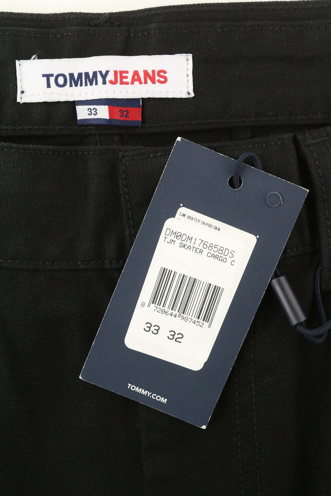 TOMMY HILFIGER Skater Carpenter Men's Trousers W33/L32 Black RRP139