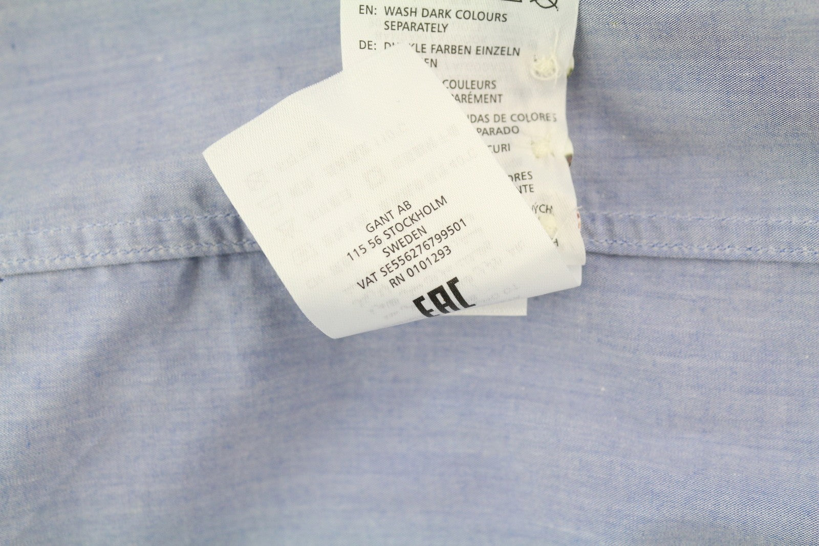 GANT PP Bell Women's Shirt EU36 Blue Spread Collar Button-Up Casual