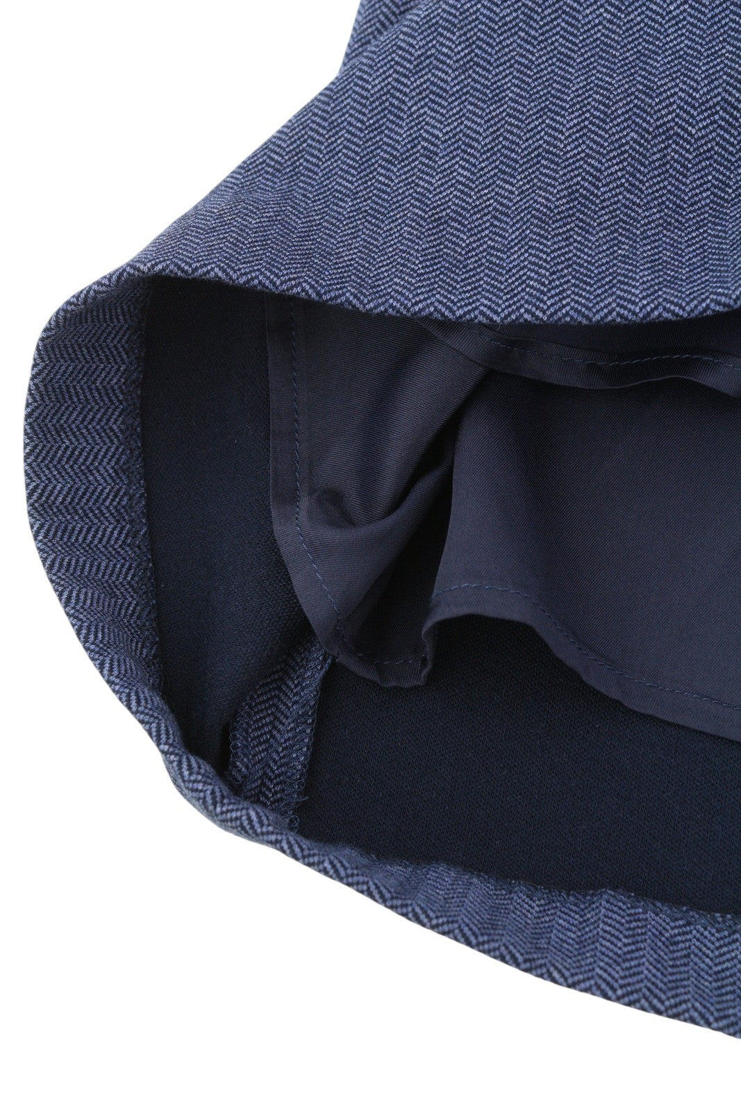 GANT Herringbone Jersey Women's Dress EU34 Blue Round Neck Short Sleeve