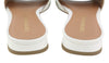 White Leather Flats
