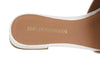 White Leather Flats