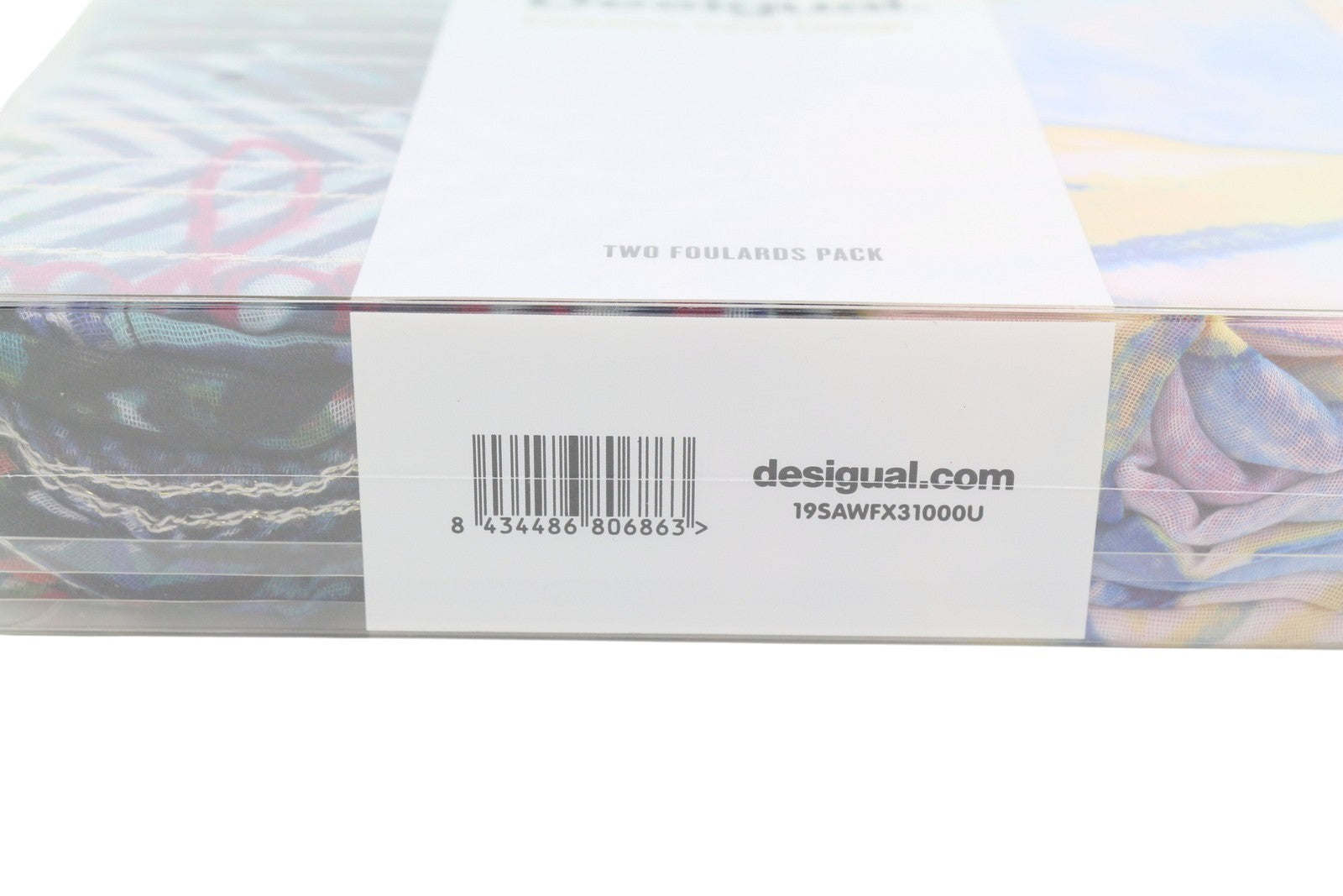 DESIGUAL Exclusive Travel Design Women Scarf OS Two Foulards 2Pack Colourful