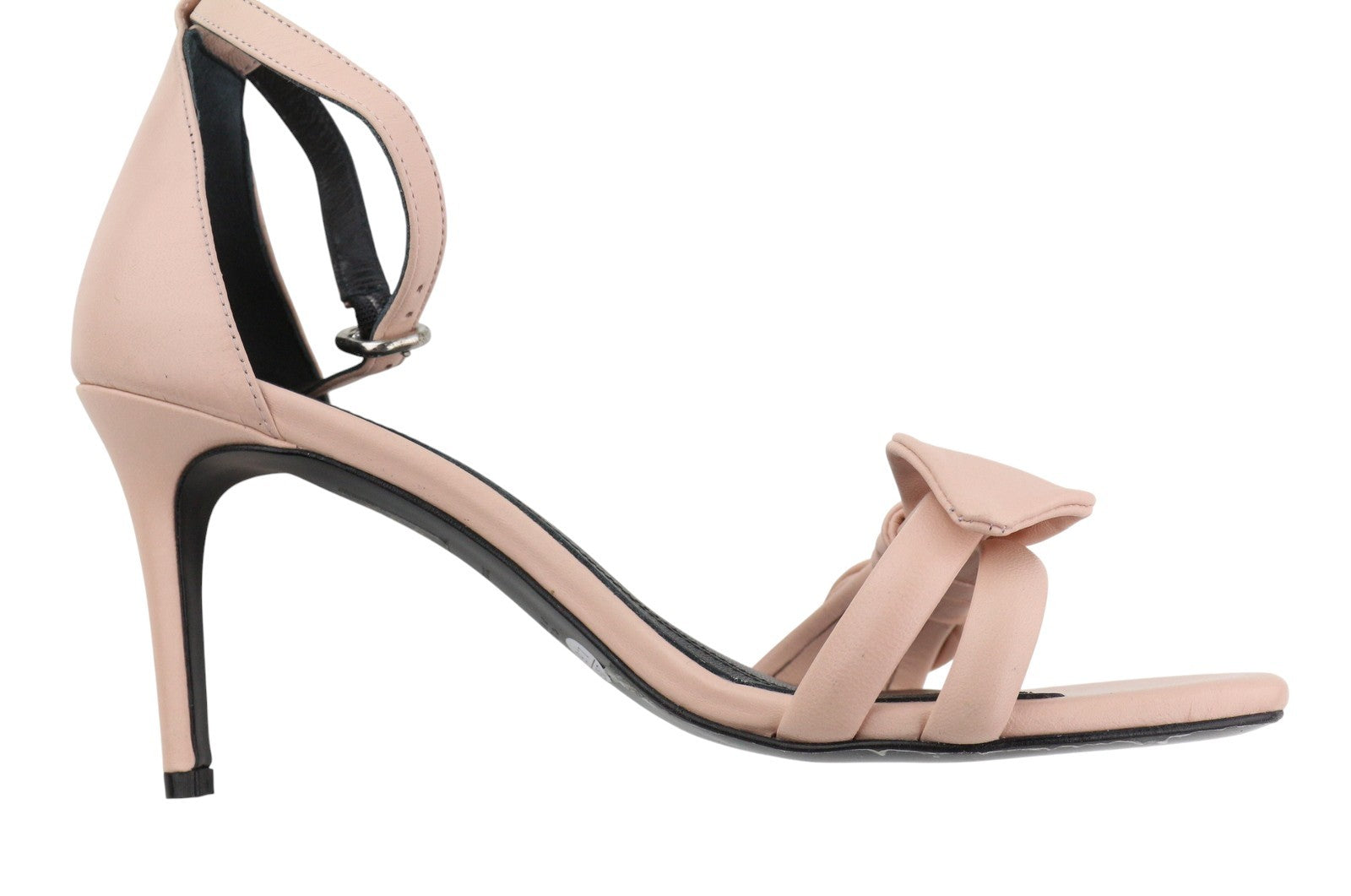 CLAUDIE PIERLOT Alea Women Heel EU39 Pink Goat Leather Details Sandals RRP289