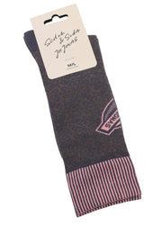 SCOTCH & SODA x Joe Jonas Women Socks EU40/44 Patterned Knitted Logo Unisex