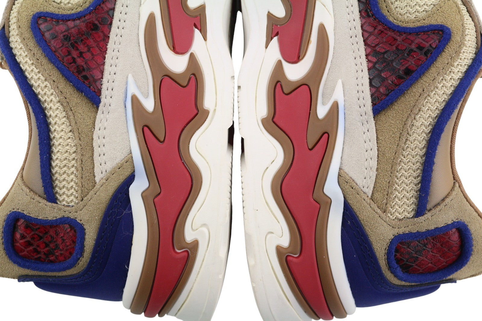 SANDRO Flame Women Sneakers EU35 Sable Calfskin Leather Laced Low Top RRP225