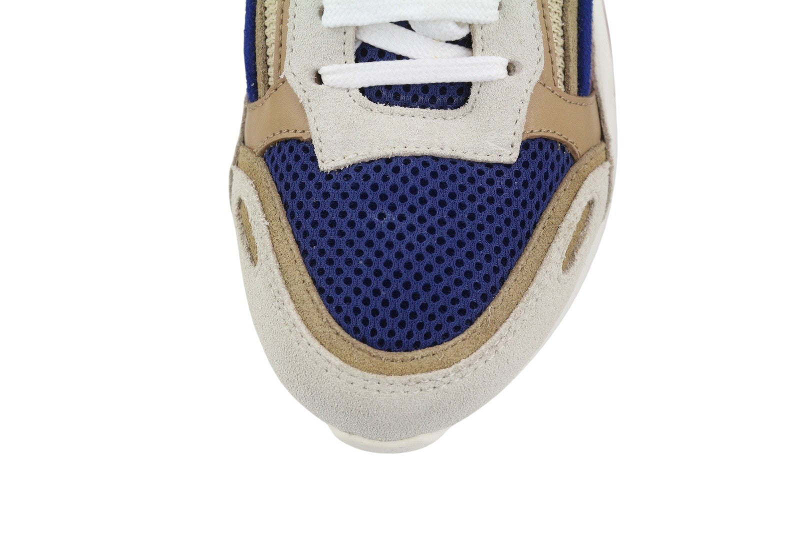 SANDRO Flame Women Sneakers EU35 Sable Calfskin Leather Laced Low Top RRP225