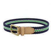 SCOTCH & SODA Men Belt XL Dark Blue Braided Buckle Closure Casual