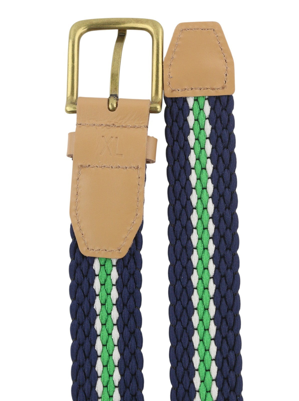 SCOTCH & SODA Men Belt XL Dark Blue Braided Buckle Closure Casual