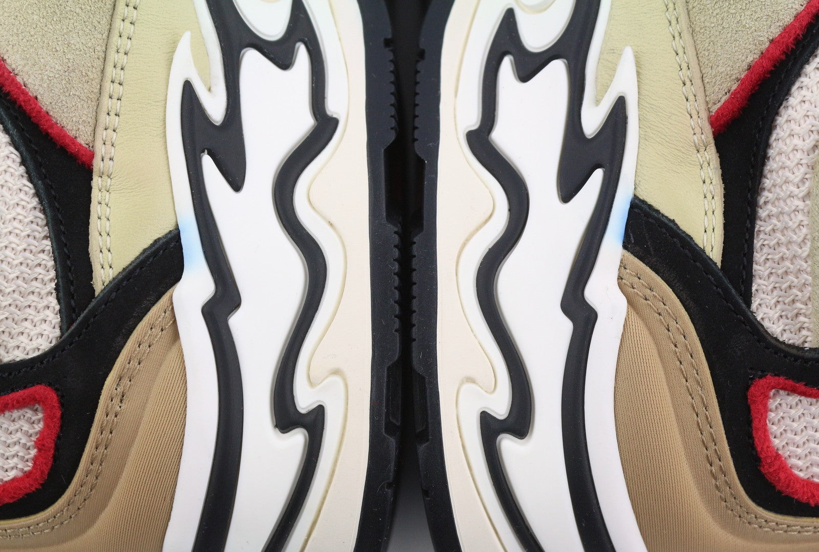 SANDRO Flame Women Sneakers EU37 Beige Calfskin Leather Laced Low Top RRP225