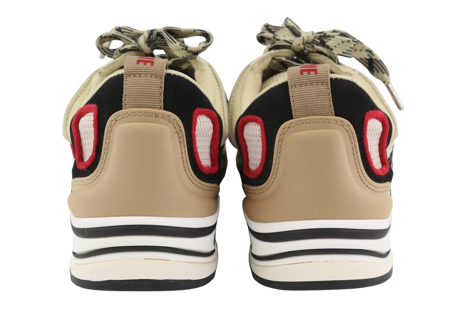 SANDRO Flame Women Sneakers EU37 Beige Calfskin Leather Laced Low Top RRP225