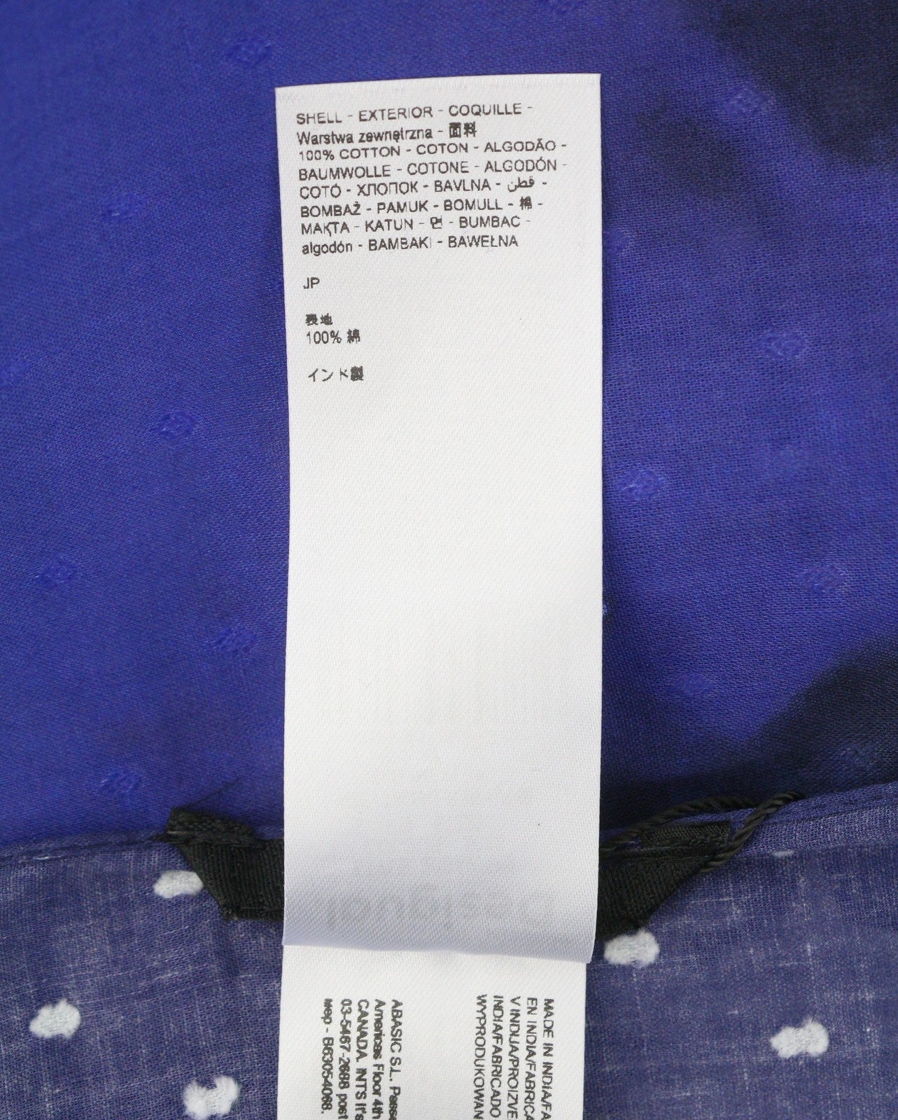 DESIGUAL Women Scarf OS Blue Cotton Artistic Print Foulard Fringe Details