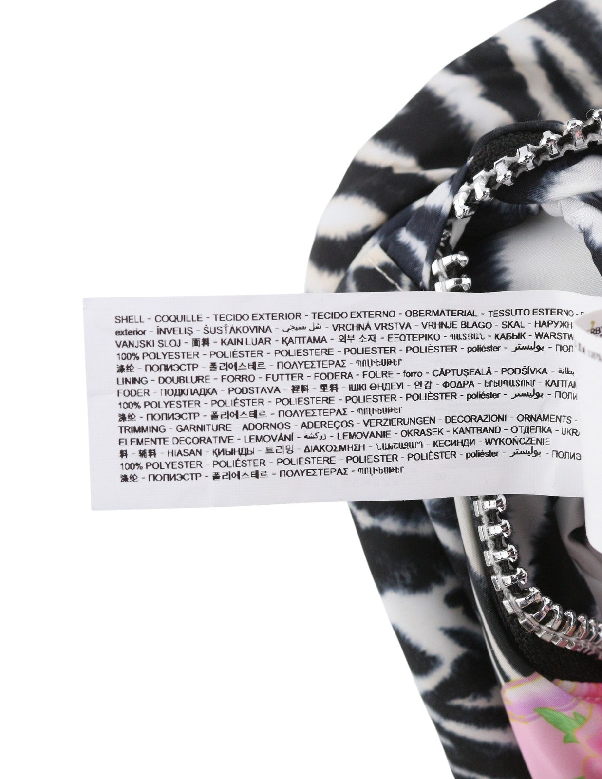 DESIGUAL x Maria Escote Zebra Sling Women Bag OS Half-Moon Shape Colourful