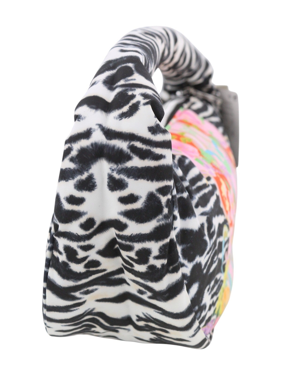 DESIGUAL x Maria Escote Zebra Sling Women Bag OS Half-Moon Shape Colourful