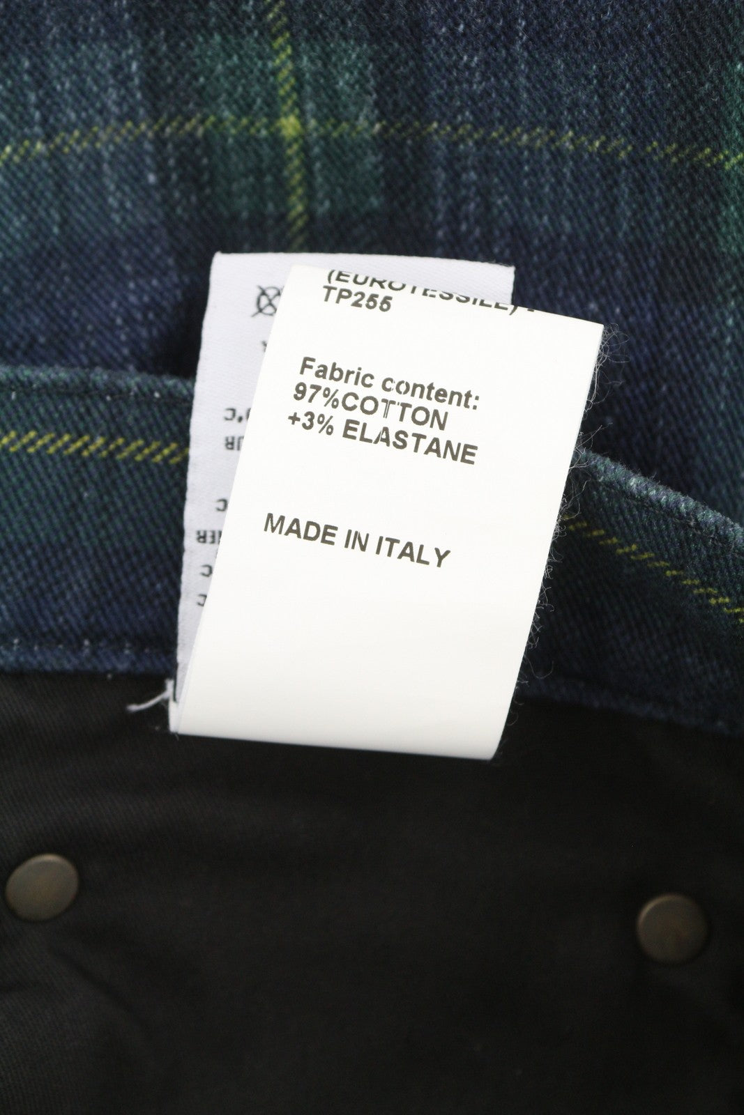 R13 Lisa Baggy Women Jeans 27 Printed Tartan Straight Wide Fit Faded RRP999