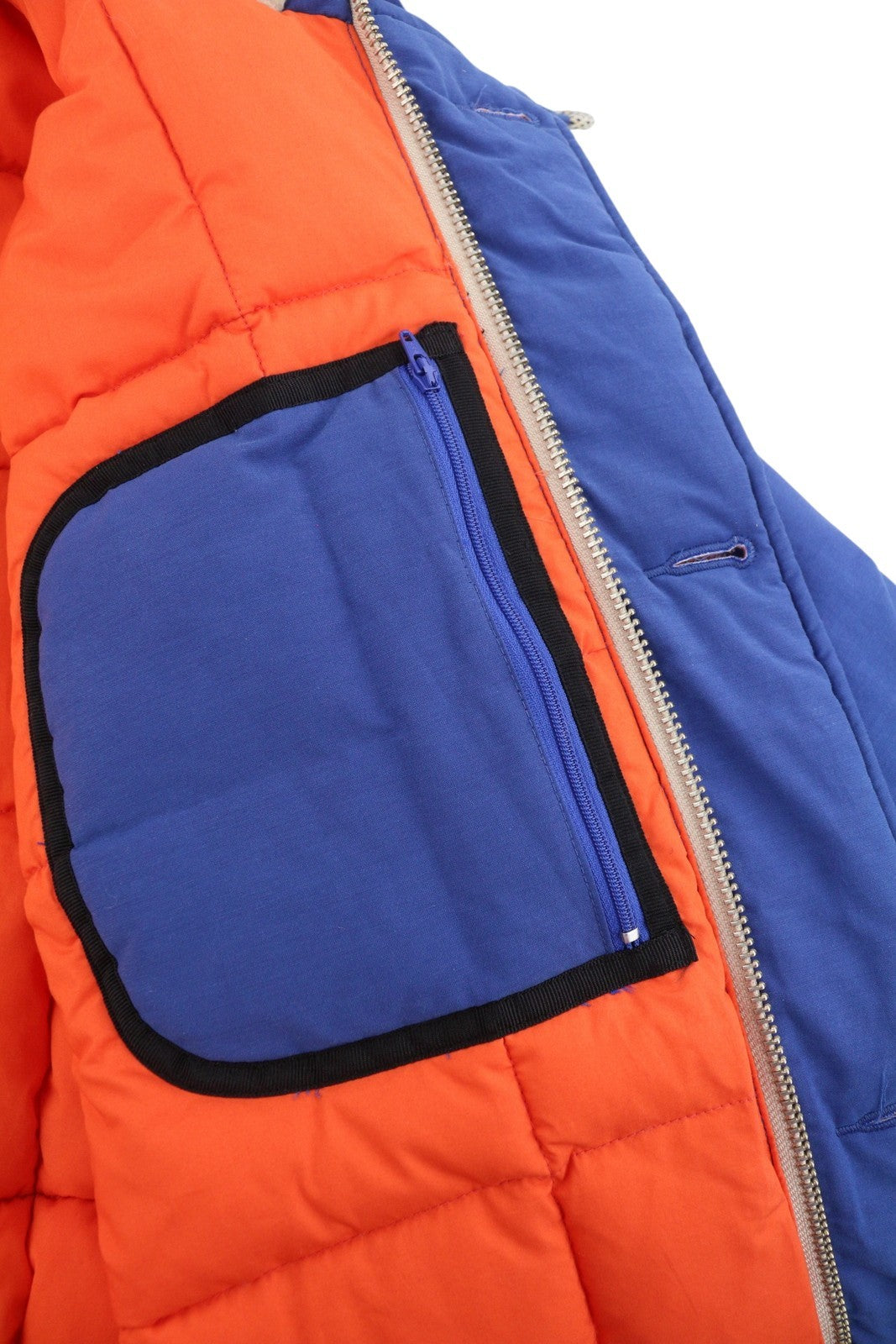 SCOTCH & SODA Men Jacket M Blue Heavy Padded Hooded Mid-Length Parka RRP381