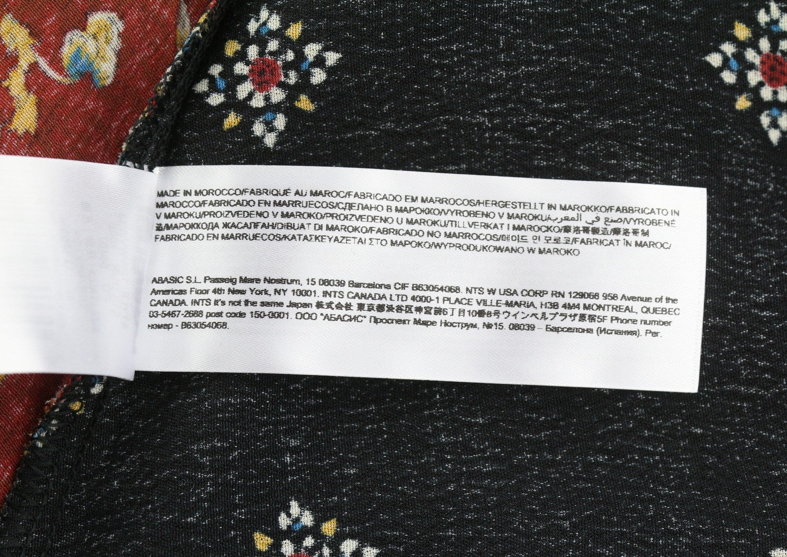 DESIGUAL Gelia Women Dress EU42 3/4 Sleeves Asymmetrical Patterned Midi