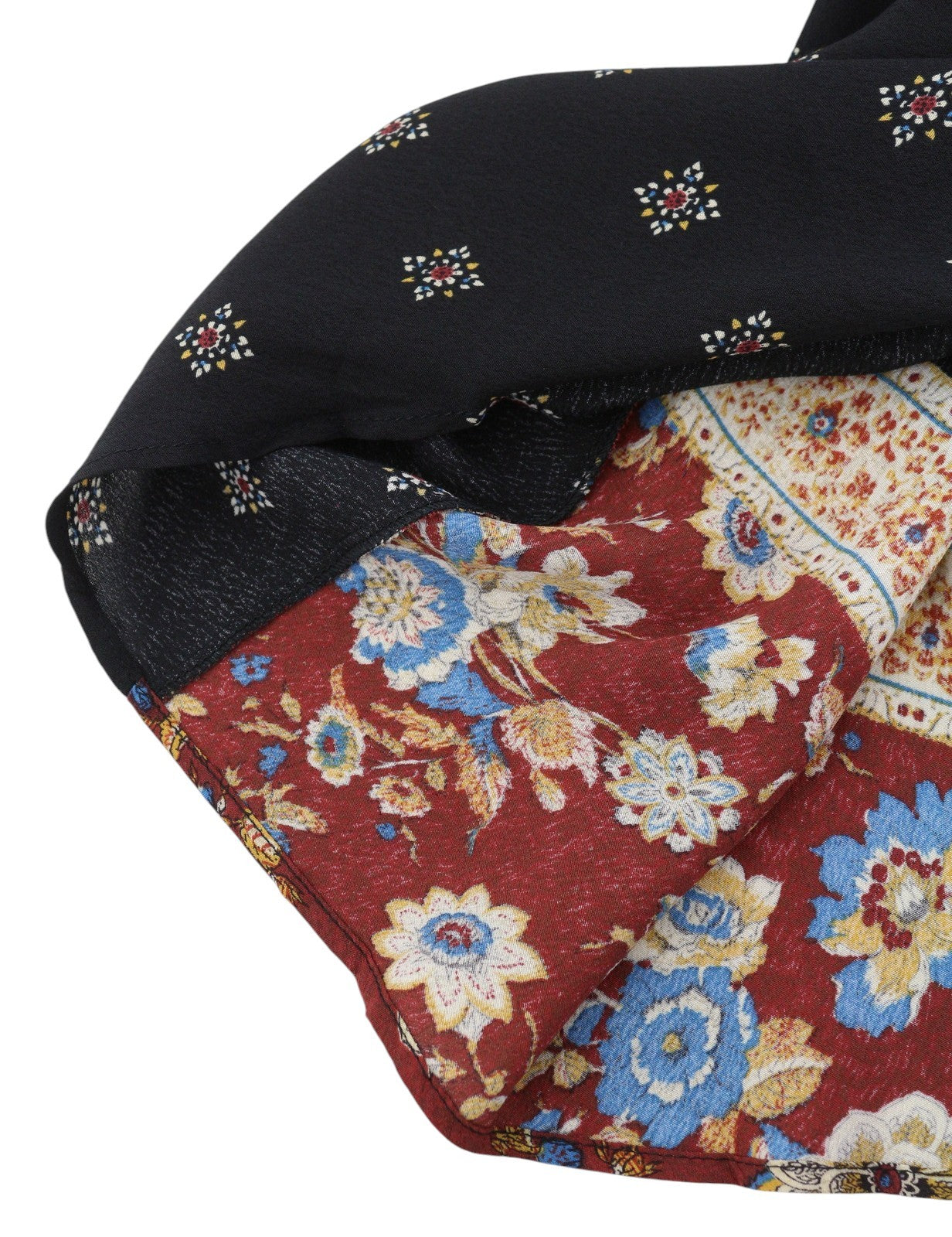 DESIGUAL Gelia Women Dress EU42 3/4 Sleeves Asymmetrical Patterned Midi