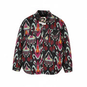 DESIGUAL Eliot Women Jacket XL Colourful Abstract Print Padded Snap Button