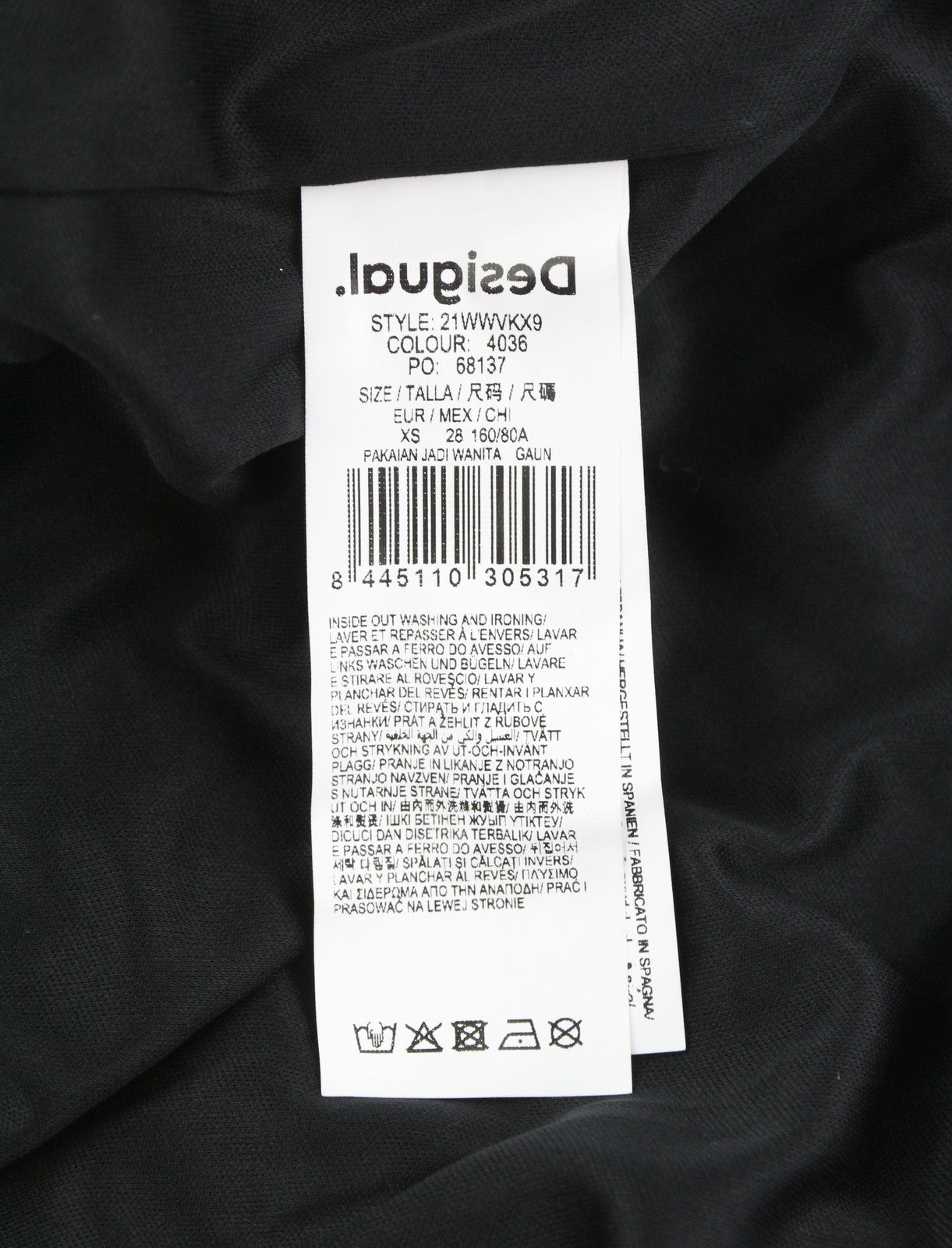 DESIGUAL Light Candy Women Dress XS Shiny Sequin-Fringe Strapless Mini